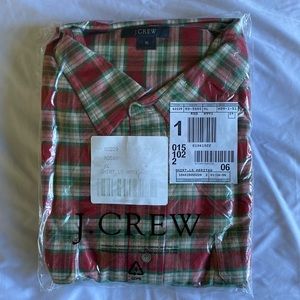 NWT J. Crew Men’s Long Sleeve Flannel Shirt. Size XL. Circa 2004!